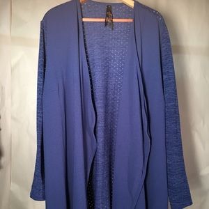 Melissa McCarthy blue cardigan 2X